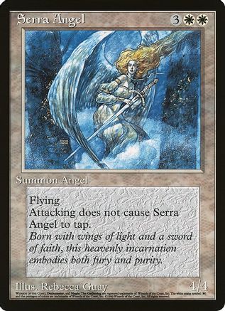 Serra Angel (Comic Insert) (OVER-) - Oversize Cards | Grognard Games