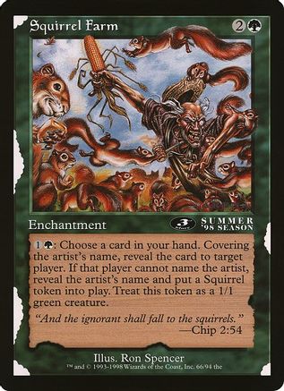 Squirrel Farm (3rd Place) (Arena League) (OVER-066) - Oversize Cards | Grognard Games