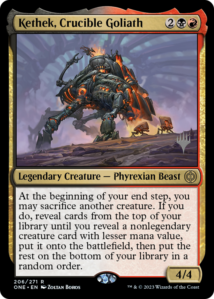 Kethek, Crucible Goliath (Promo Pack) [Phyrexia: All Will Be One Promos] | Grognard Games