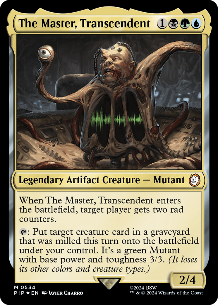 The Master, Transcendent (Surge Foil) [Fallout] | Grognard Games