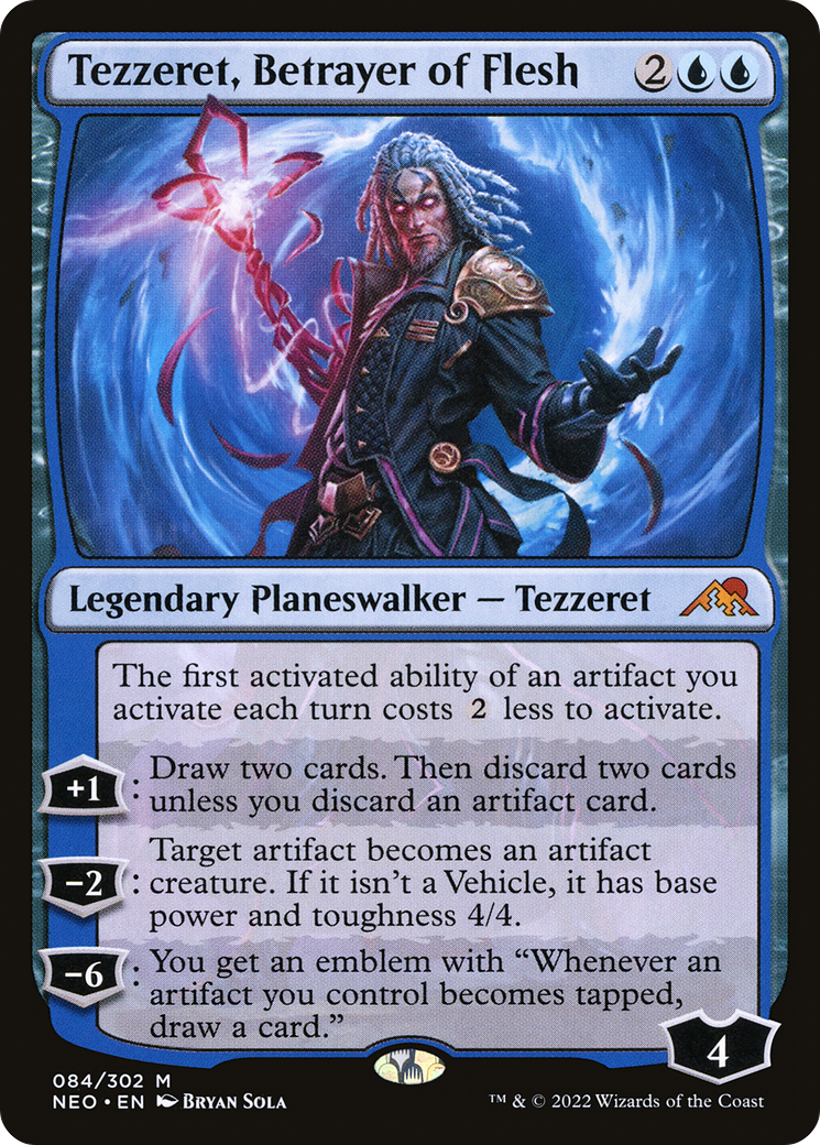 Tezzeret, Betrayer of Flesh [Kamigawa: Neon Dynasty] | Grognard Games