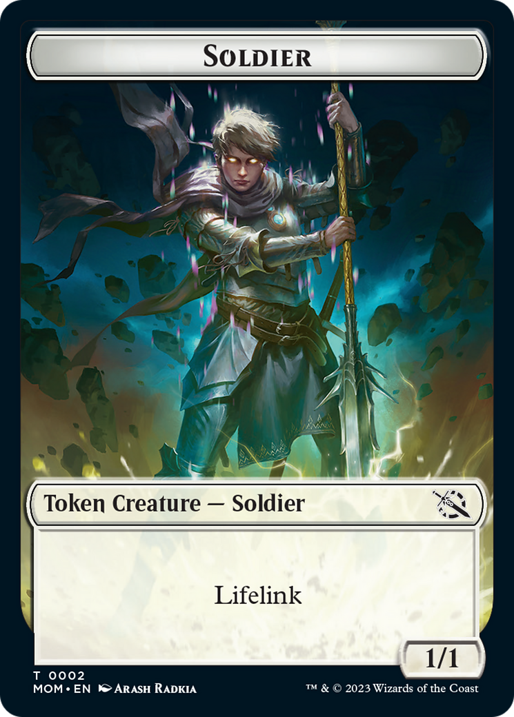 Soldier Token [March of the Machine Tokens] | Grognard Games