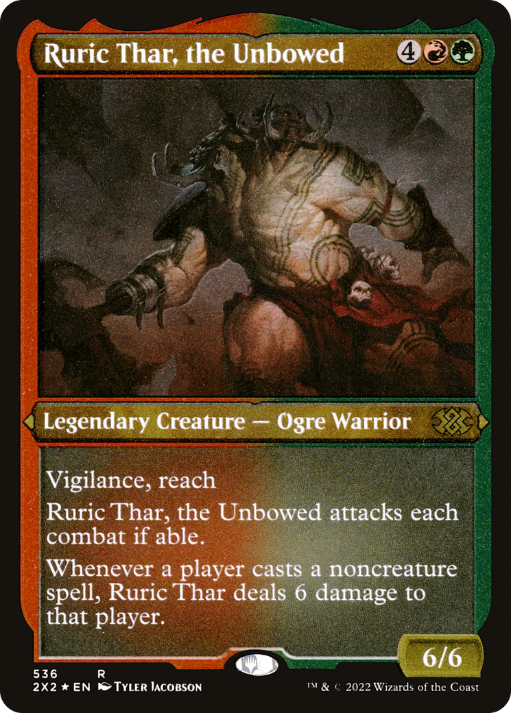 Ruric Thar, the Unbowed (Foil Etched) (2X2-536) - Double Masters 2022 Foil | Grognard Games