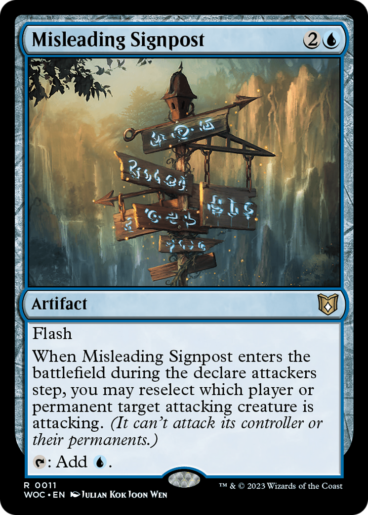 Misleading Signpost [Wilds of Eldraine Commander] | Grognard Games