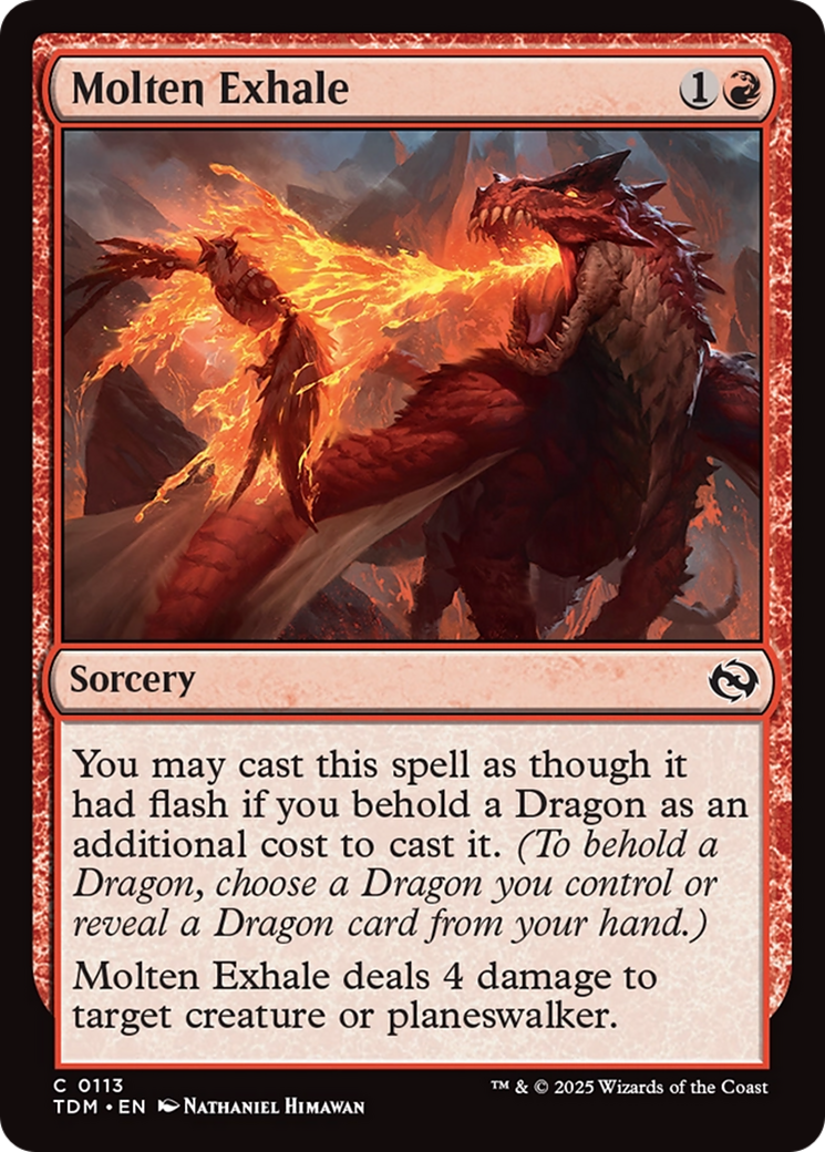 Molten Exhale [Tarkir: Dragonstorm] | Grognard Games