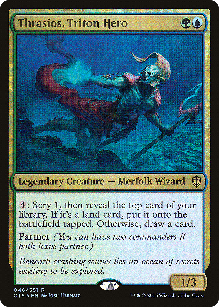 Thrasios, Triton Hero [Commander 2016] | Grognard Games