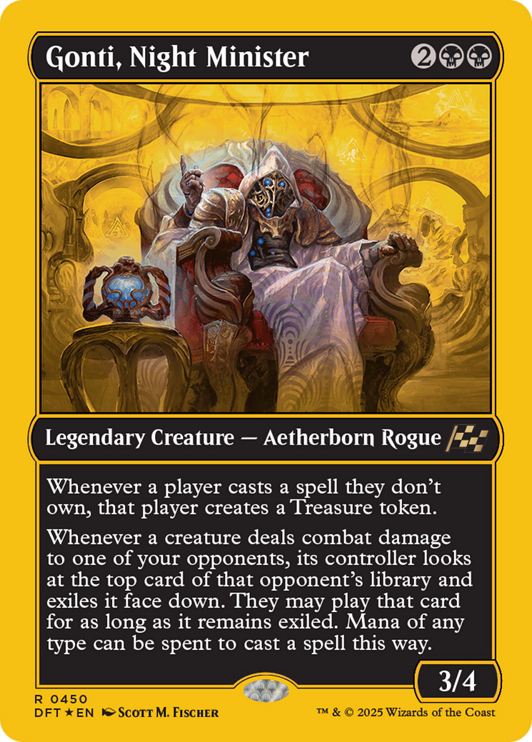 Gonti, Night Minister (First-Place Foil) [Aetherdrift] | Grognard Games