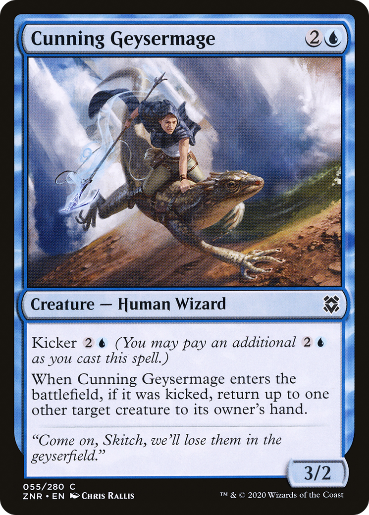 Cunning Geysermage [Zendikar Rising] | Grognard Games