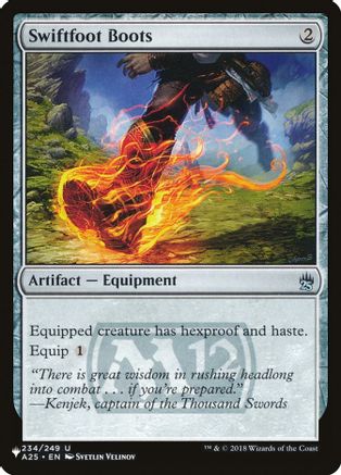 Swiftfoot Boots (A25) (LIST-234/249) - The List Reprints Foil | Grognard Games