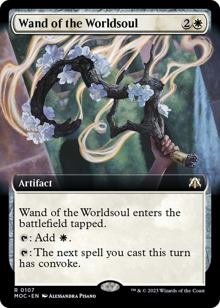 Wand of the Worldsoul (Extended Art) [March of the Machine Commander] | Grognard Games