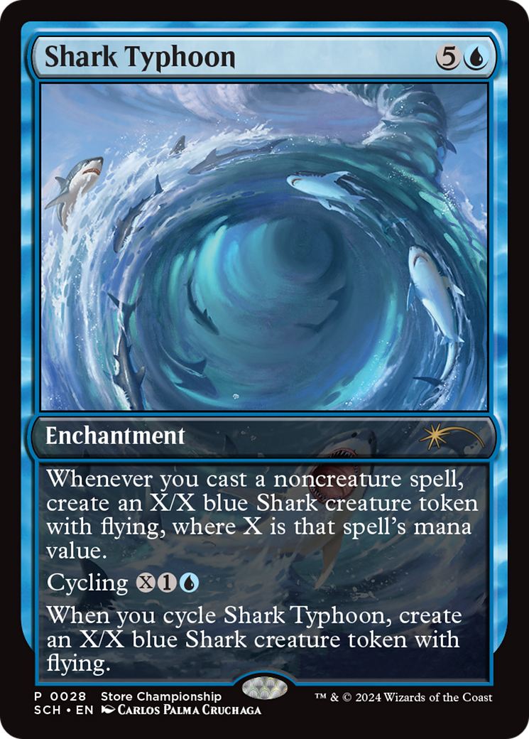 Shark Typhoon (Store Championship) [Bloomburrow Promos] | Grognard Games