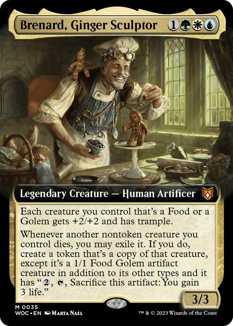 Brenard, Ginger Sculptor (Extended Art) [Wilds of Eldraine Commander] | Grognard Games