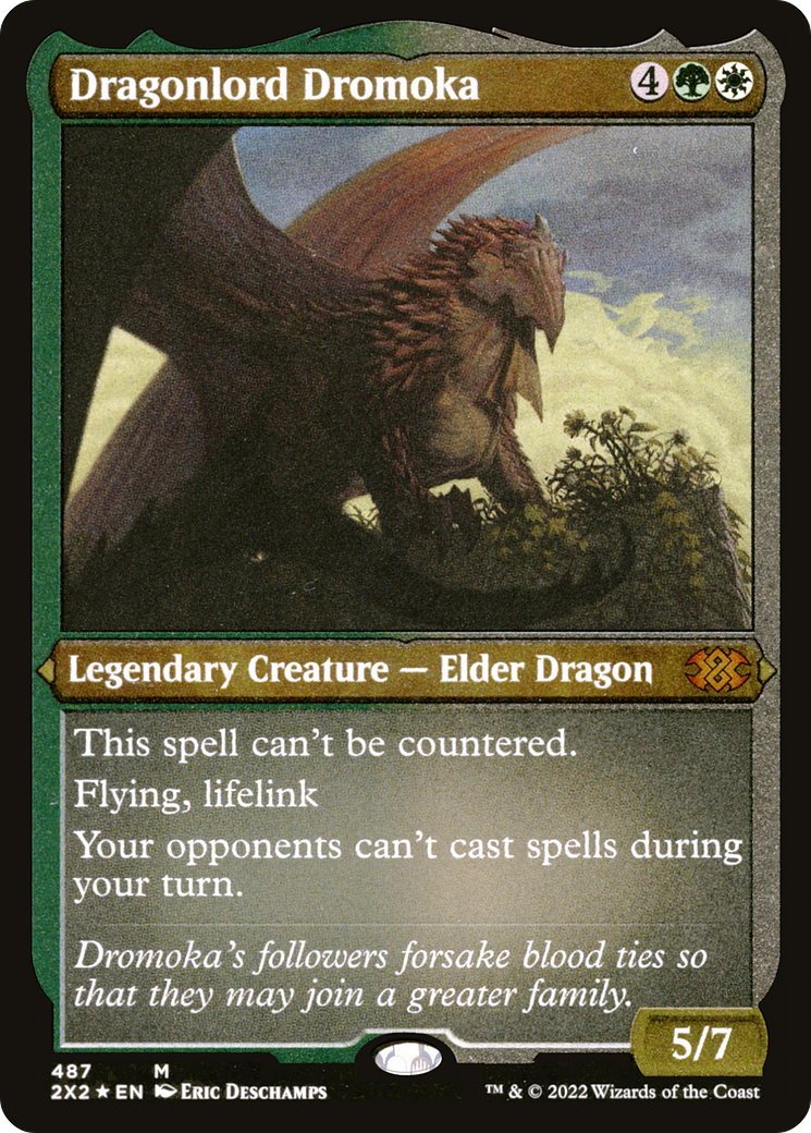 Dragonlord Dromoka (Foil Etched) (2X2-487) - Double Masters 2022 Foil | Grognard Games
