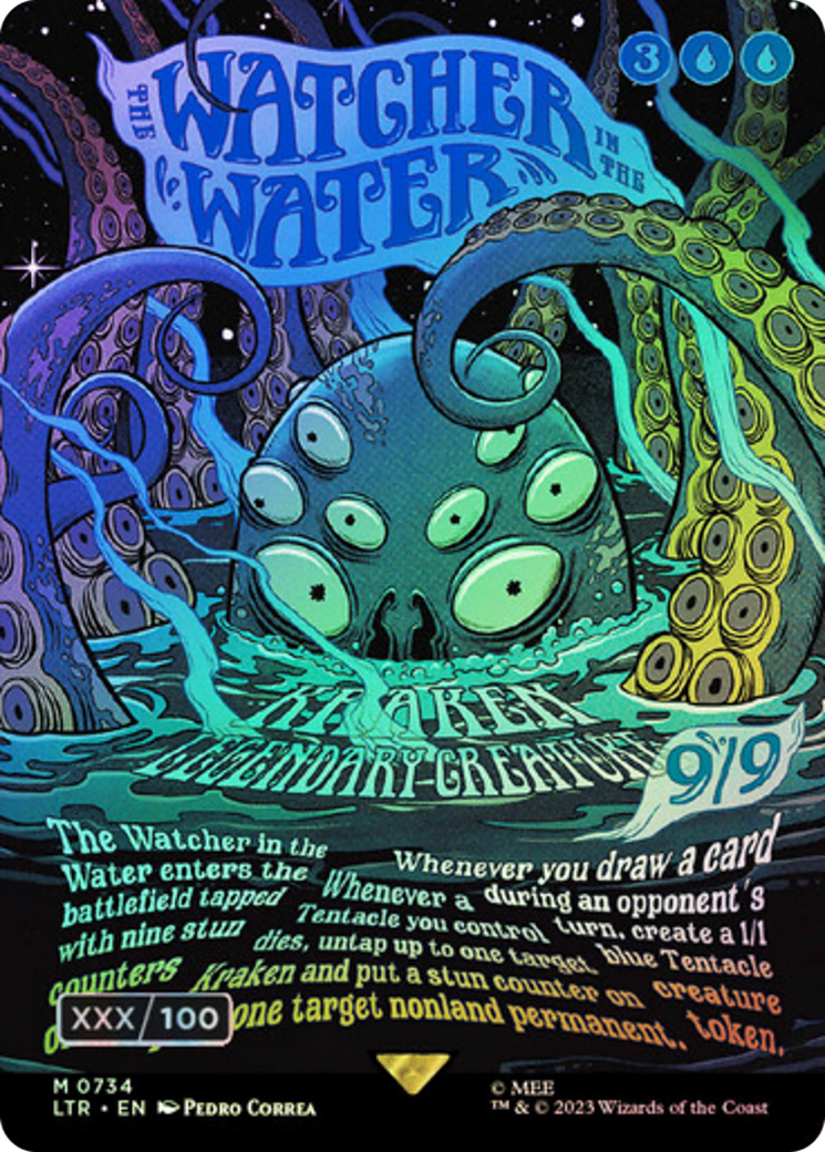 The Watcher in the Water (Borderless Poster) (Serialized) [The Lord of the Rings: Tales of Middle-Earth] | Grognard Games