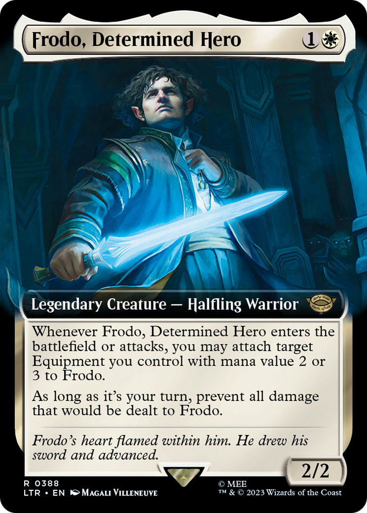 Frodo, Determined Hero (Extended Art) [The Lord of the Rings: Tales of Middle-Earth] | Grognard Games