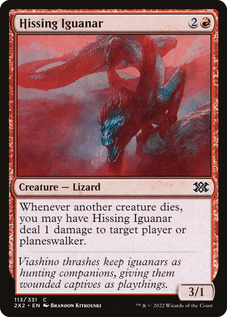 Hissing Iguanar [Double Masters 2022] | Grognard Games
