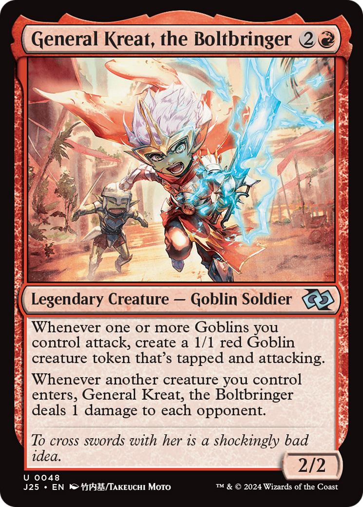 General Kreat, the Boltbringer (Anime) [Foundations Jumpstart] | Grognard Games