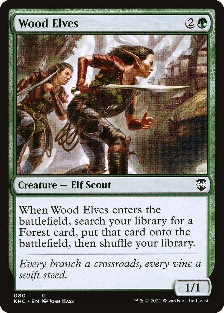 Wood Elves [Kaldheim Commander] | Grognard Games