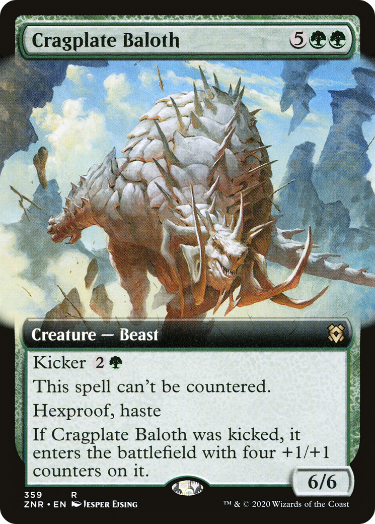 Cragplate Baloth (Extended) [Zendikar Rising] | Grognard Games
