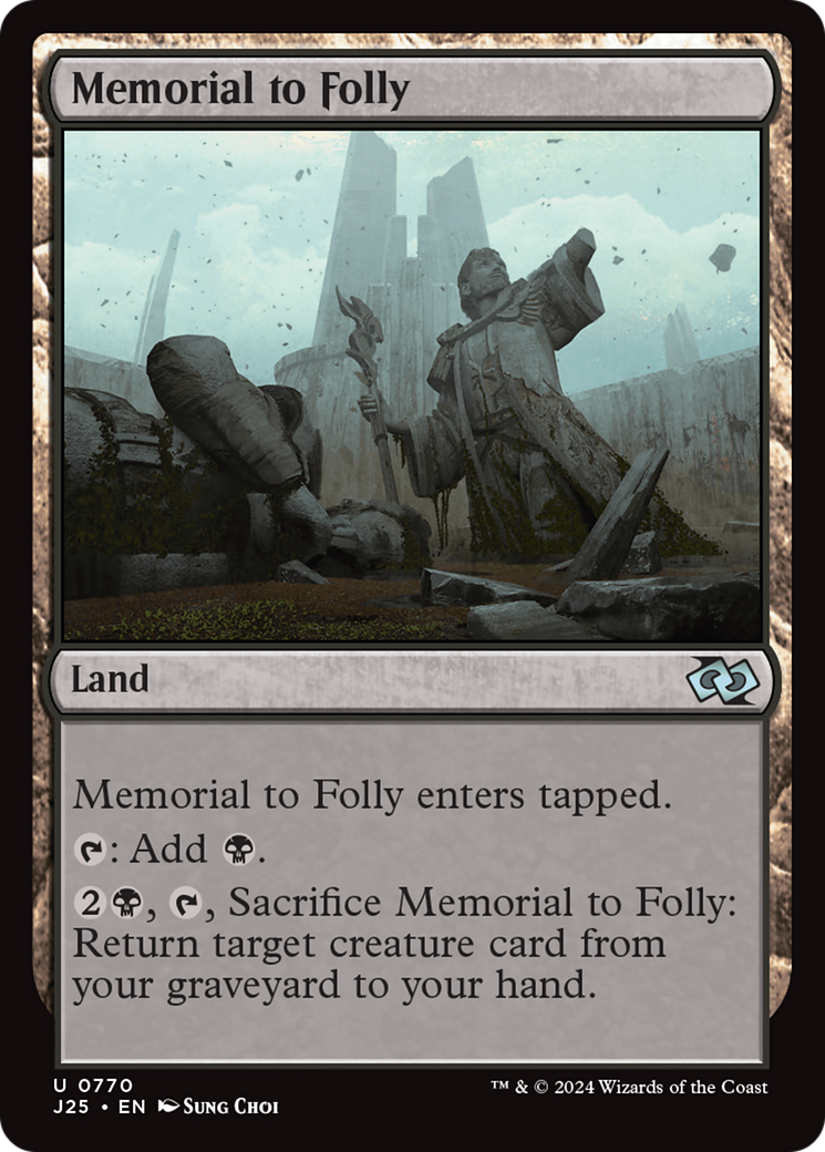 Memorial to Folly [Foundations Jumpstart] | Grognard Games