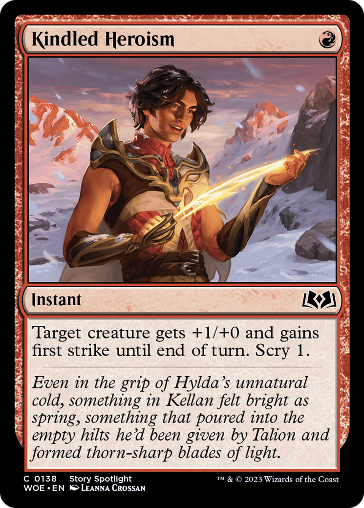 Kindled Heroism [Wilds of Eldraine] | Grognard Games