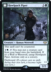 Howlpack Piper // Wildsong Howler [Innistrad: Crimson Vow Prerelease Promos] | Grognard Games