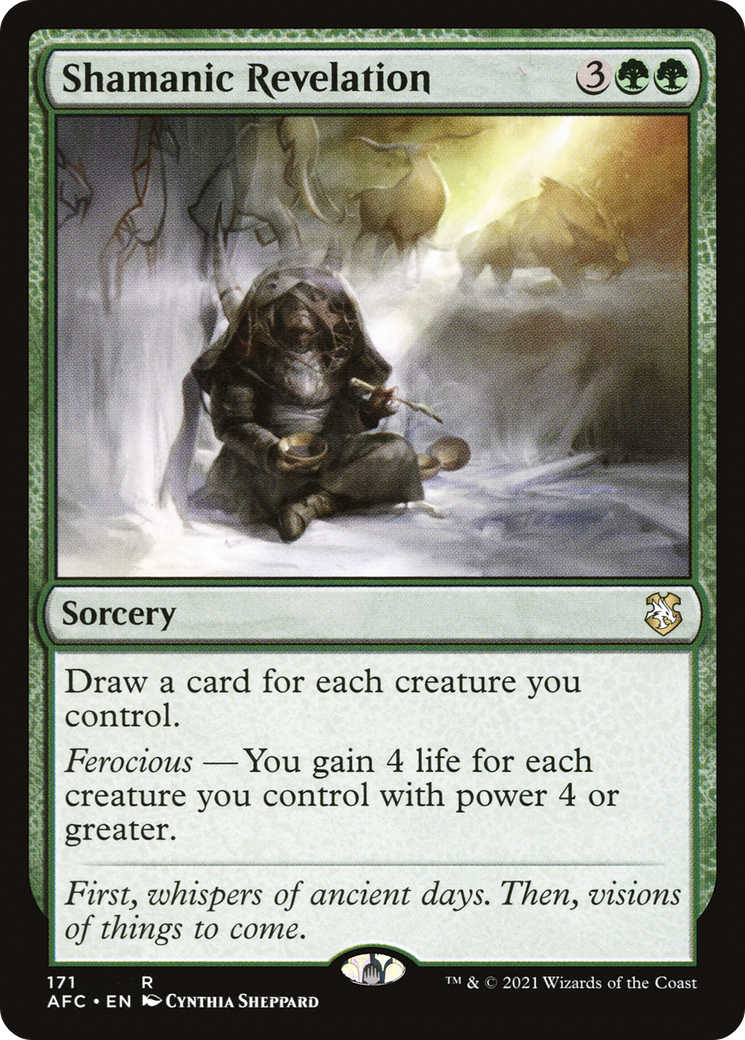 Shamanic Revelation [Dungeons & Dragons: Adventures in the Forgotten Realms Commander] | Grognard Games