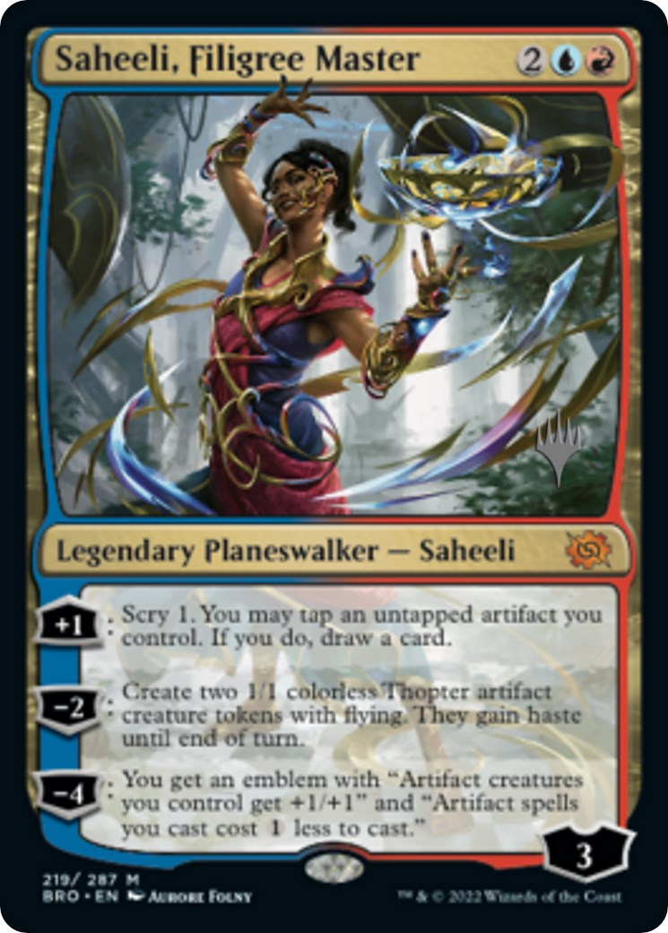 Saheeli, Filigree Master (Promo Pack) [The Brothers' War Promos] | Grognard Games