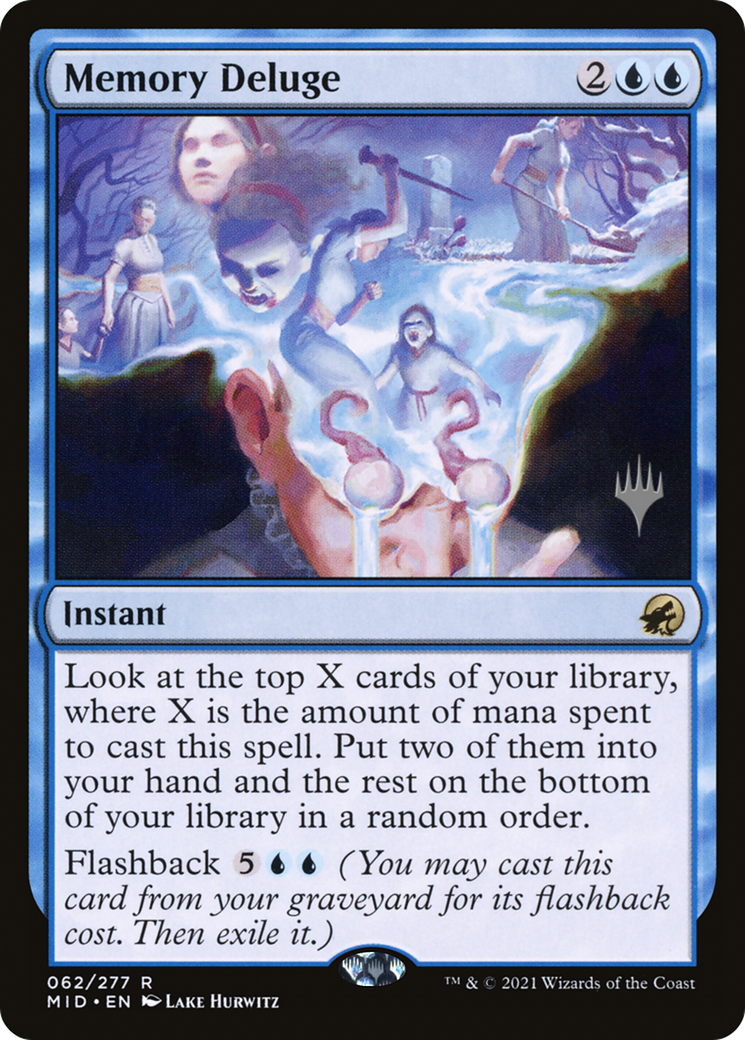 Memory Deluge (Promo Pack) [Innistrad: Midnight Hunt Promos] | Grognard Games