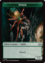 Insect (0012) // Spider Double-Sided Token [Duskmourn: House of Horror Commander Tokens] | Grognard Games