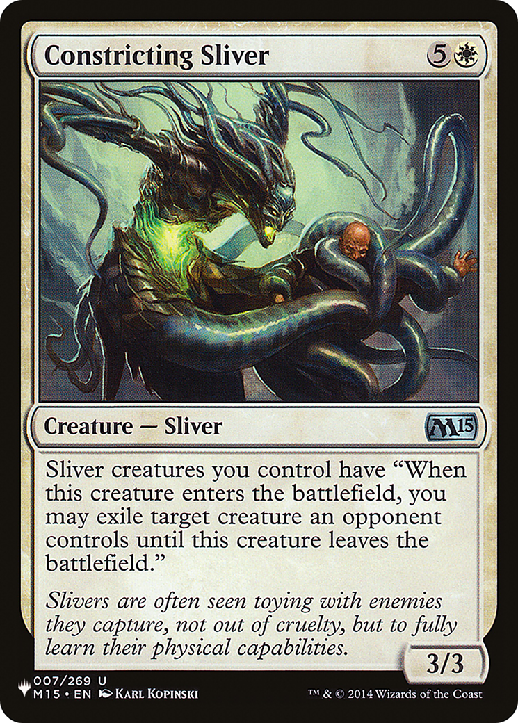 Constricting Sliver [The List] | Grognard Games