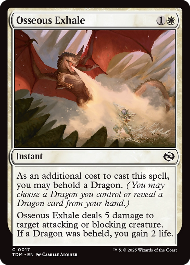Osseous Exhale [Tarkir: Dragonstorm] | Grognard Games