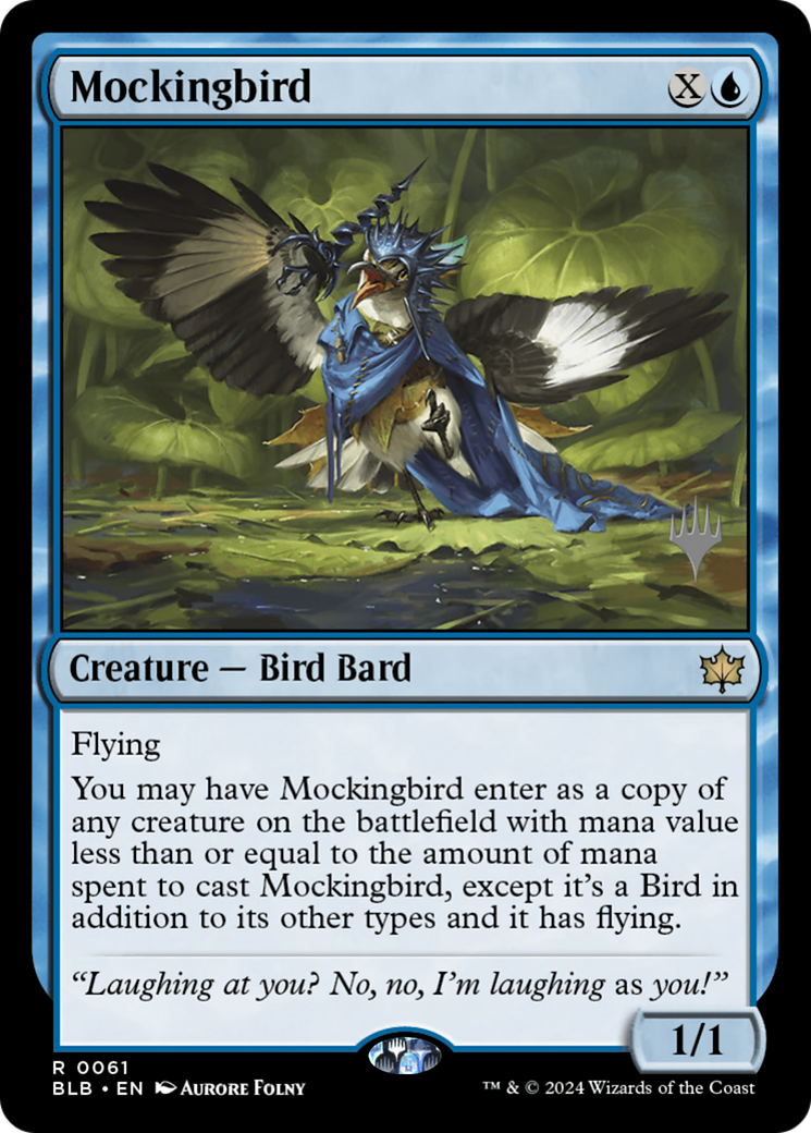 Mockingbird (Promo Pack) [Bloomburrow Promos] | Grognard Games