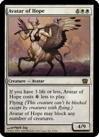 Avatar of Hope (8th Edition) (OVER-004) - Oversize Cards | Grognard Games