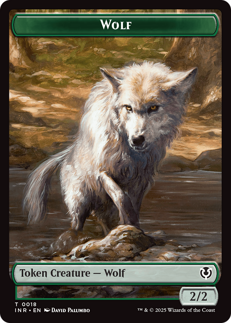 Wolf (0009) // Wolf (0018) Double-Sided Token [Innistrad Remastered Tokens] | Grognard Games