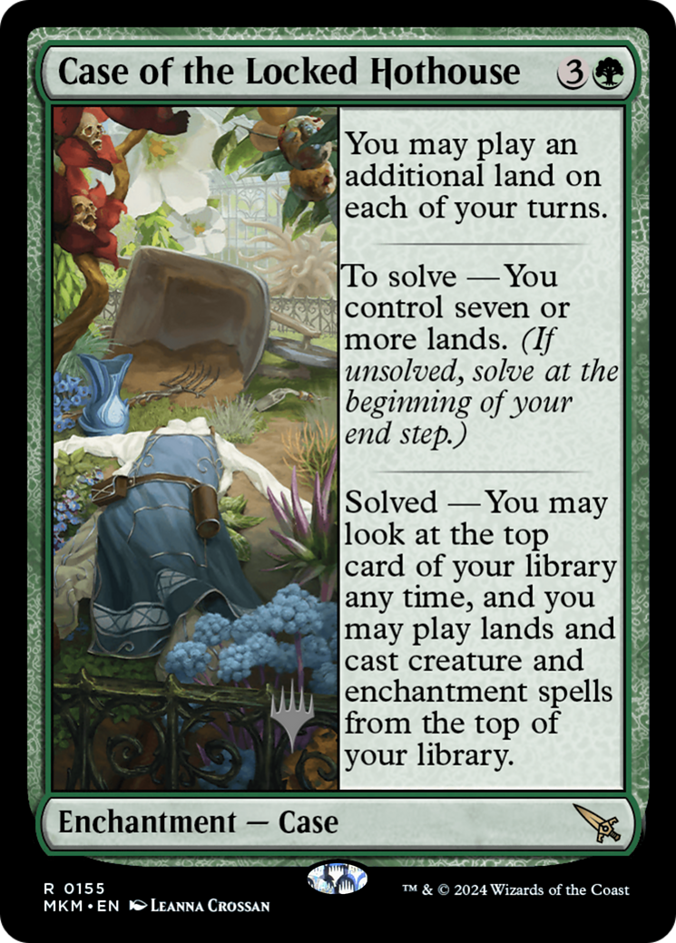 Case of the Locked Hothouse (Promo Pack) [Murders at Karlov Manor Promos] | Grognard Games