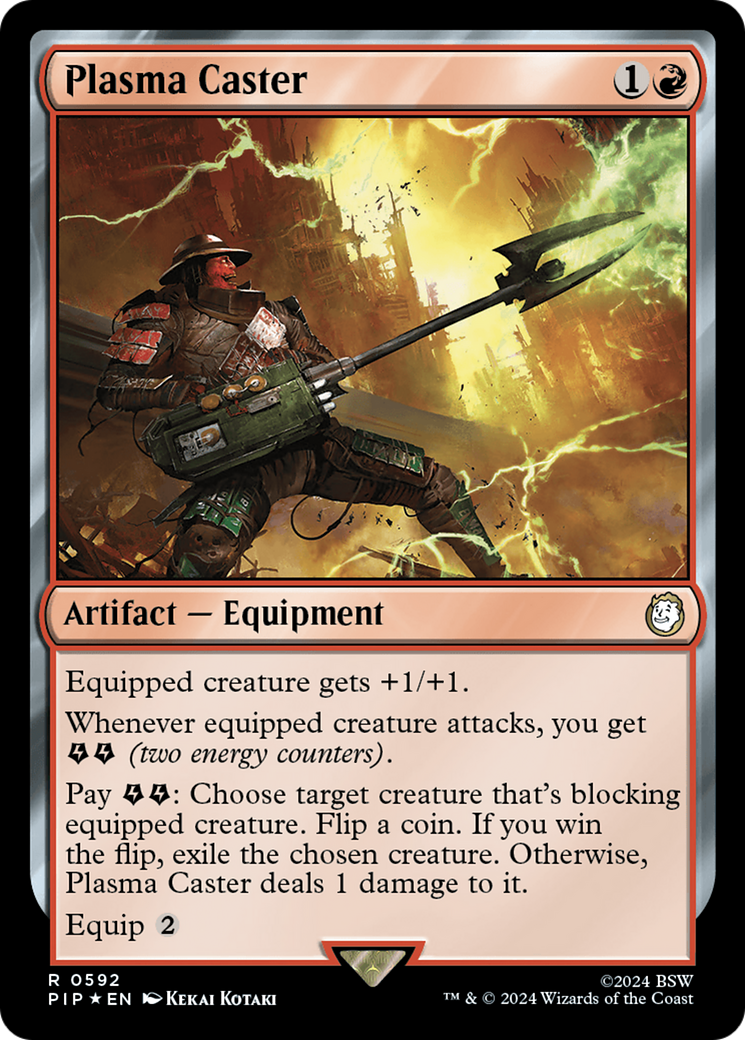 Plasma Caster (Surge Foil) [Fallout] | Grognard Games