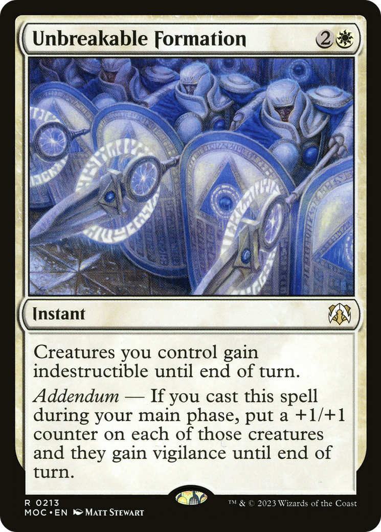 Unbreakable Formation [March of the Machine Commander] | Grognard Games