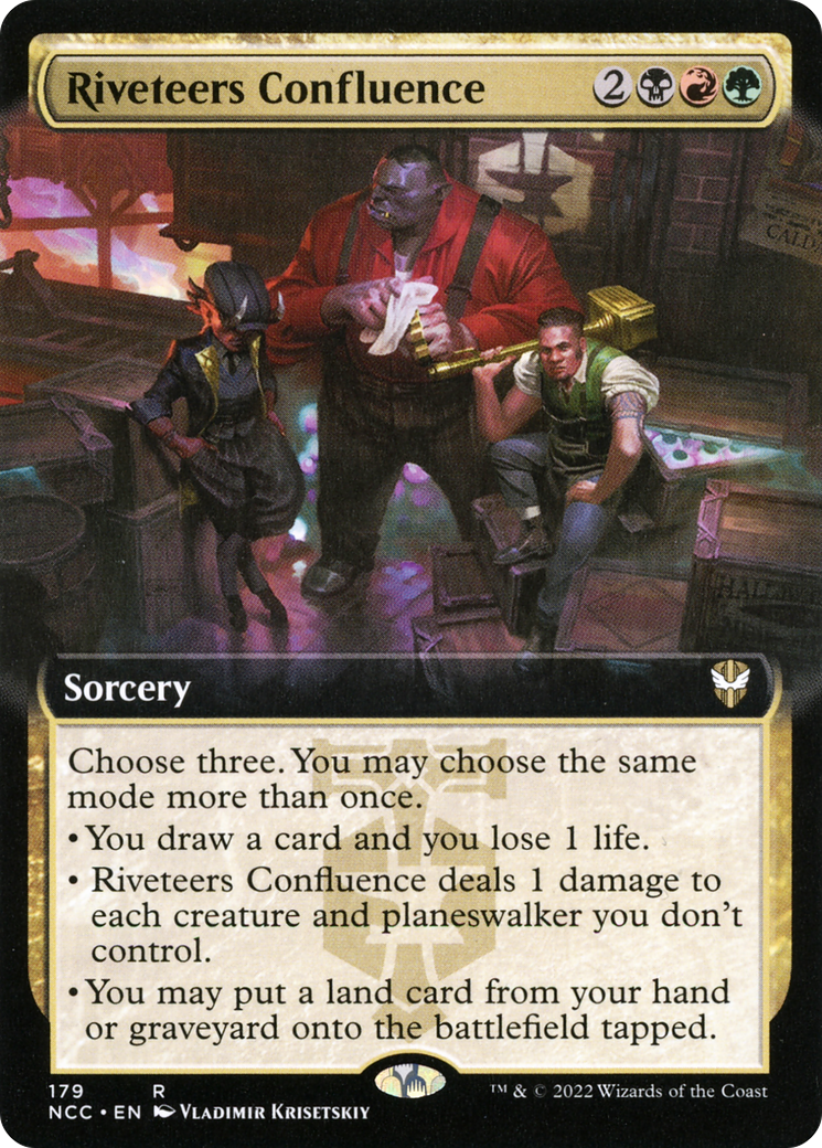Riveteers Confluence (Extended Art) [Streets of New Capenna Commander] | Grognard Games