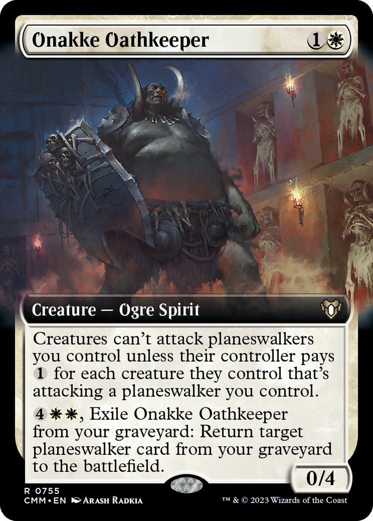Onakke Oathkeeper (Extended Art) [Commander Masters] | Grognard Games