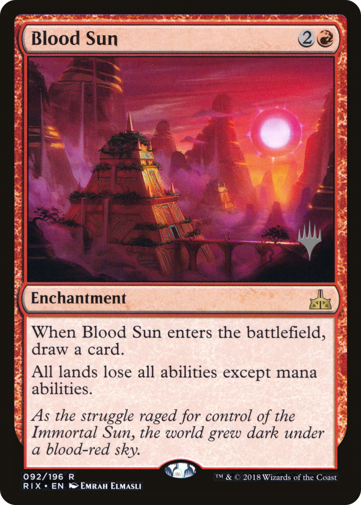 Blood Sun (Promo Pack) [Rivals of Ixalan Promos] | Grognard Games