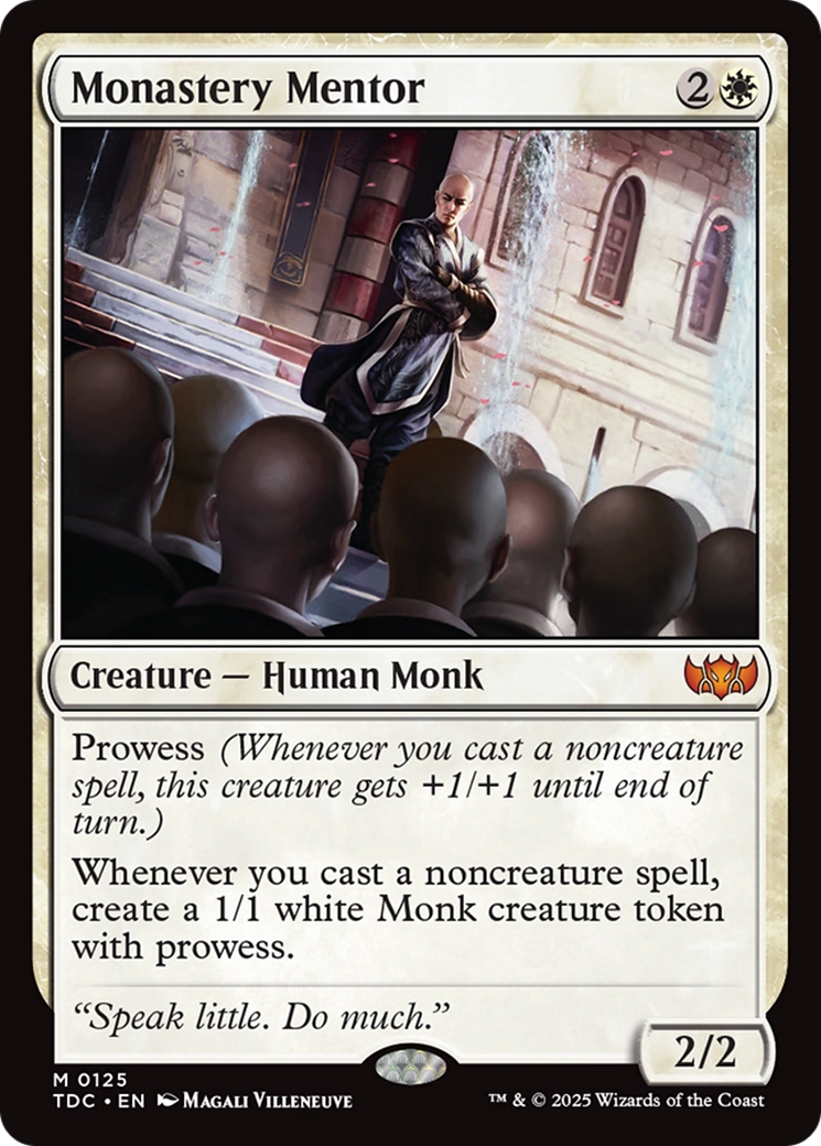 Monastery Mentor [Tarkir: Dragonstorm Commander] | Grognard Games