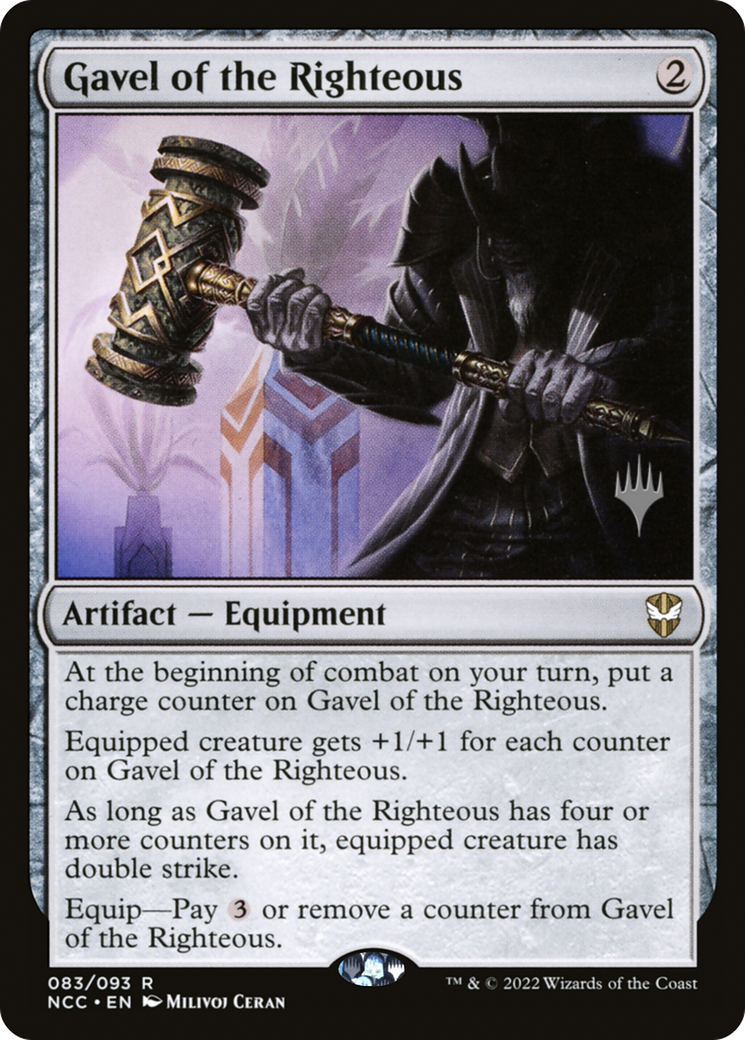 Gavel of the Righteous (Promo Pack) [Streets of New Capenna Commander Promos] | Grognard Games
