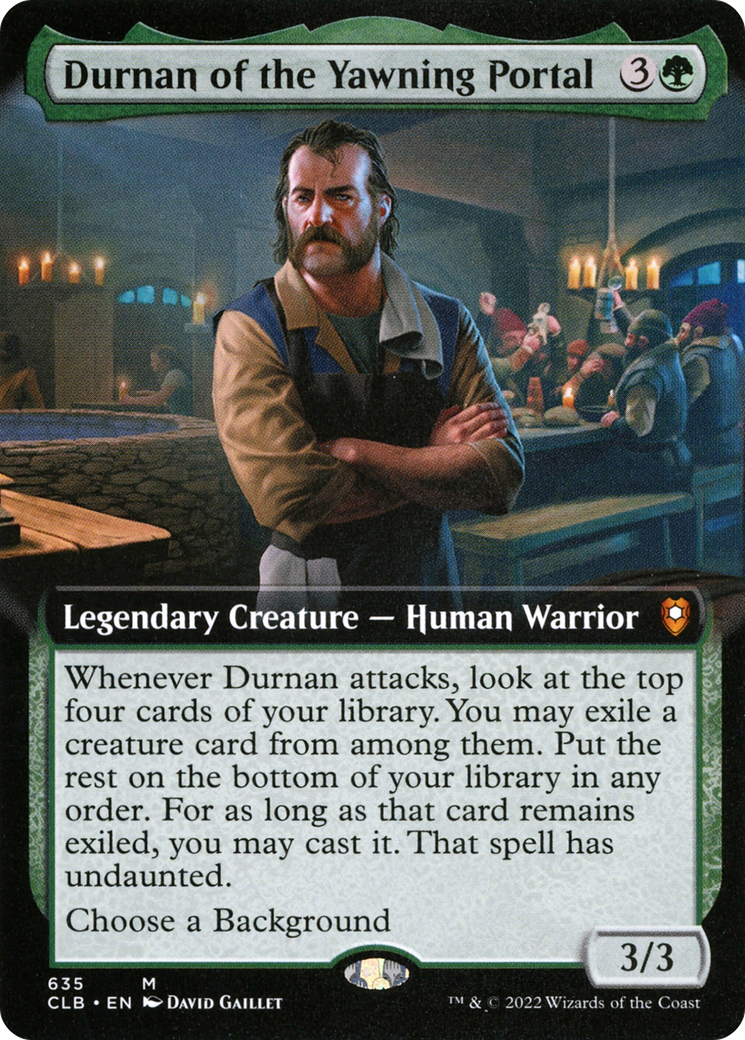 Durnan of the Yawning Portal (Extended Art) [Commander Legends: Battle for Baldur's Gate] | Grognard Games