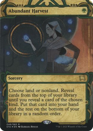 Abundant Harvest (Etched Foil) [Strixhaven Mystical Archive] | Grognard Games
