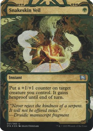 Snakeskin Veil (Etched Foil) [Strixhaven Mystical Archive] | Grognard Games