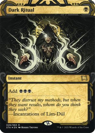 Dark Ritual  (Etched Foil) [Strixhaven Mystical Archive] | Grognard Games