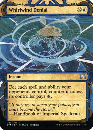 Whirlwind Denial (Etched Foil) [Strixhaven Mystical Archive] | Grognard Games