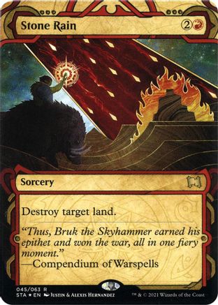 Stone Rain (Etched Foil) [Strixhaven Mystical Archive] | Grognard Games