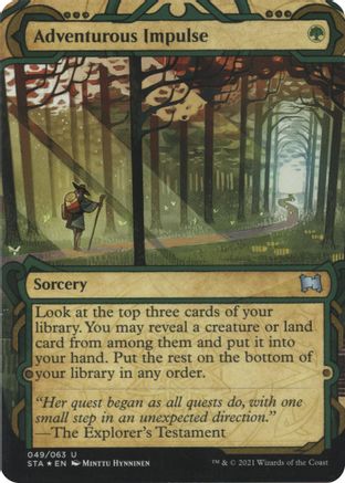 Adventurous Impulse (Etched Foil) [Strixhaven Mystical Archive] | Grognard Games